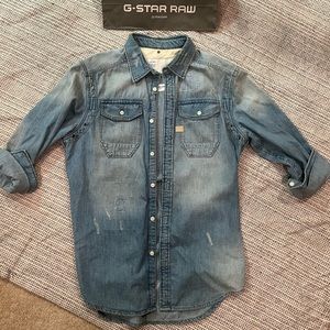 G-Star Raw Denim Shirt Long Sleeve